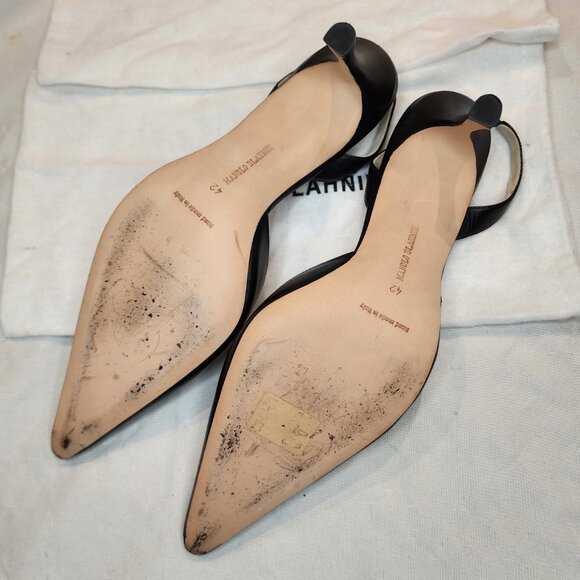 Manolo Blahnik | Carolyne Mid-Heel Slingback Pump - Picture 7 of 10